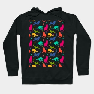 Neon cats Hoodie